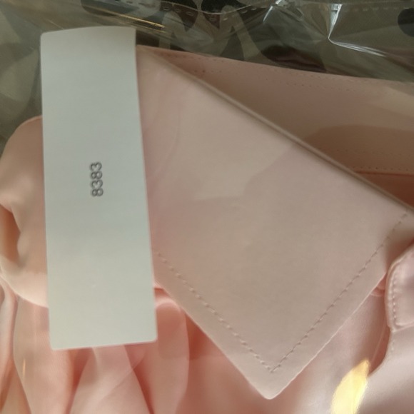 Collars and Co Polo shirt Mens S Pink Solid Stretch Spread Dress Collar - Picture 10 of 10